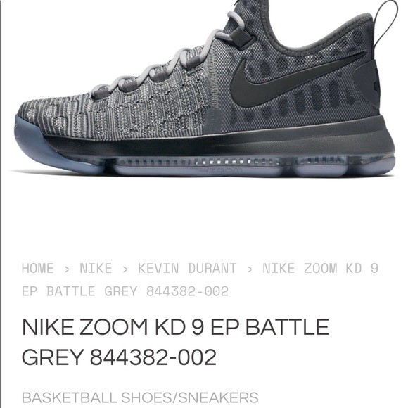 Nike KD 9 wolf grey - Picture 4 of 5